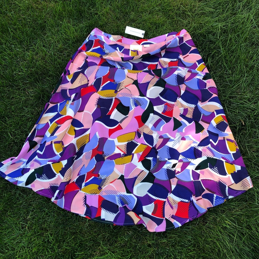 ANTHROPOLGIE MAEVE PINK ROSE SKIRT